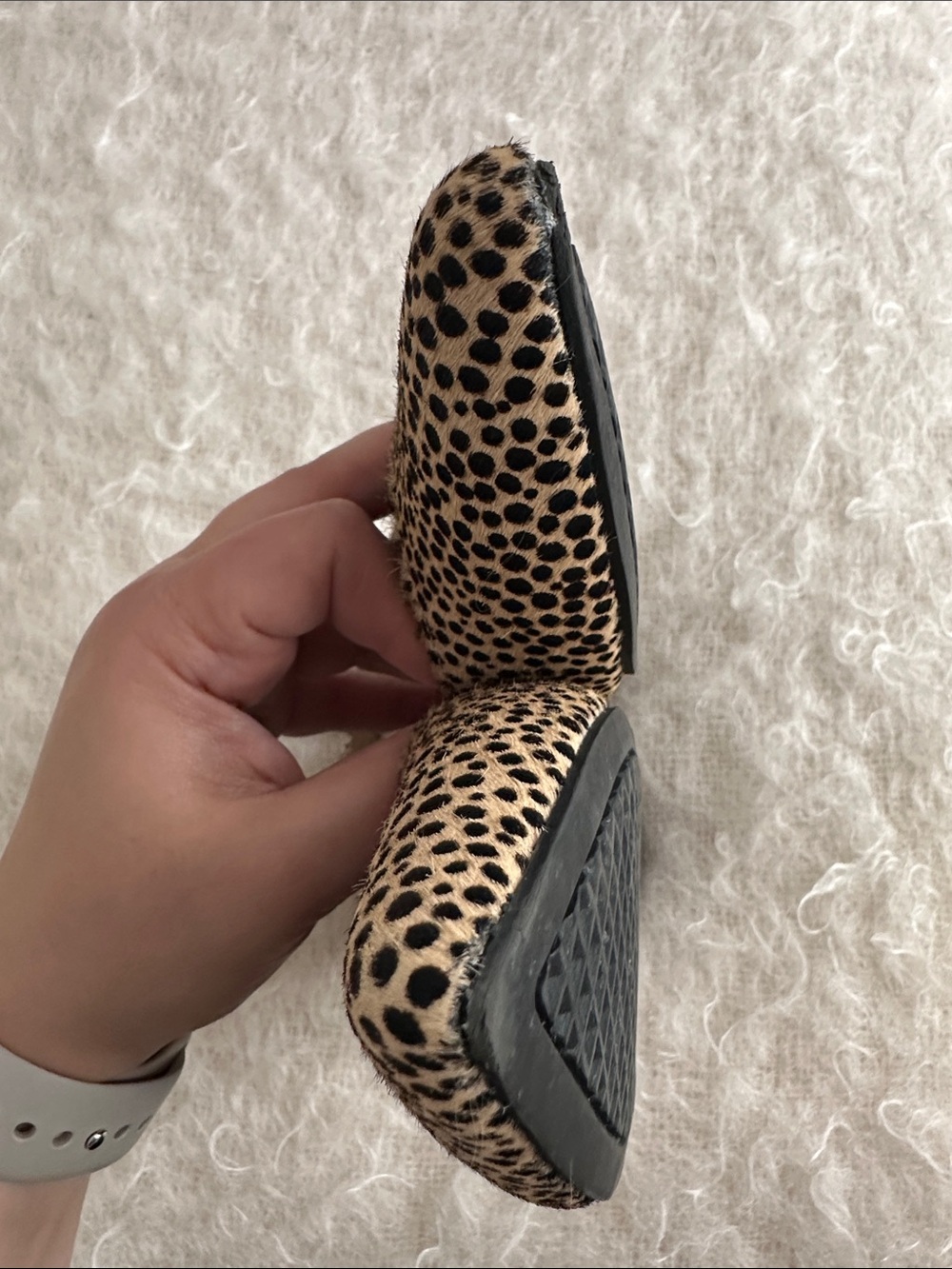 Aerosoles Grand Central Cheetah Print Calf Hair Slingback Heels Size 8 - Picture 8 of 8